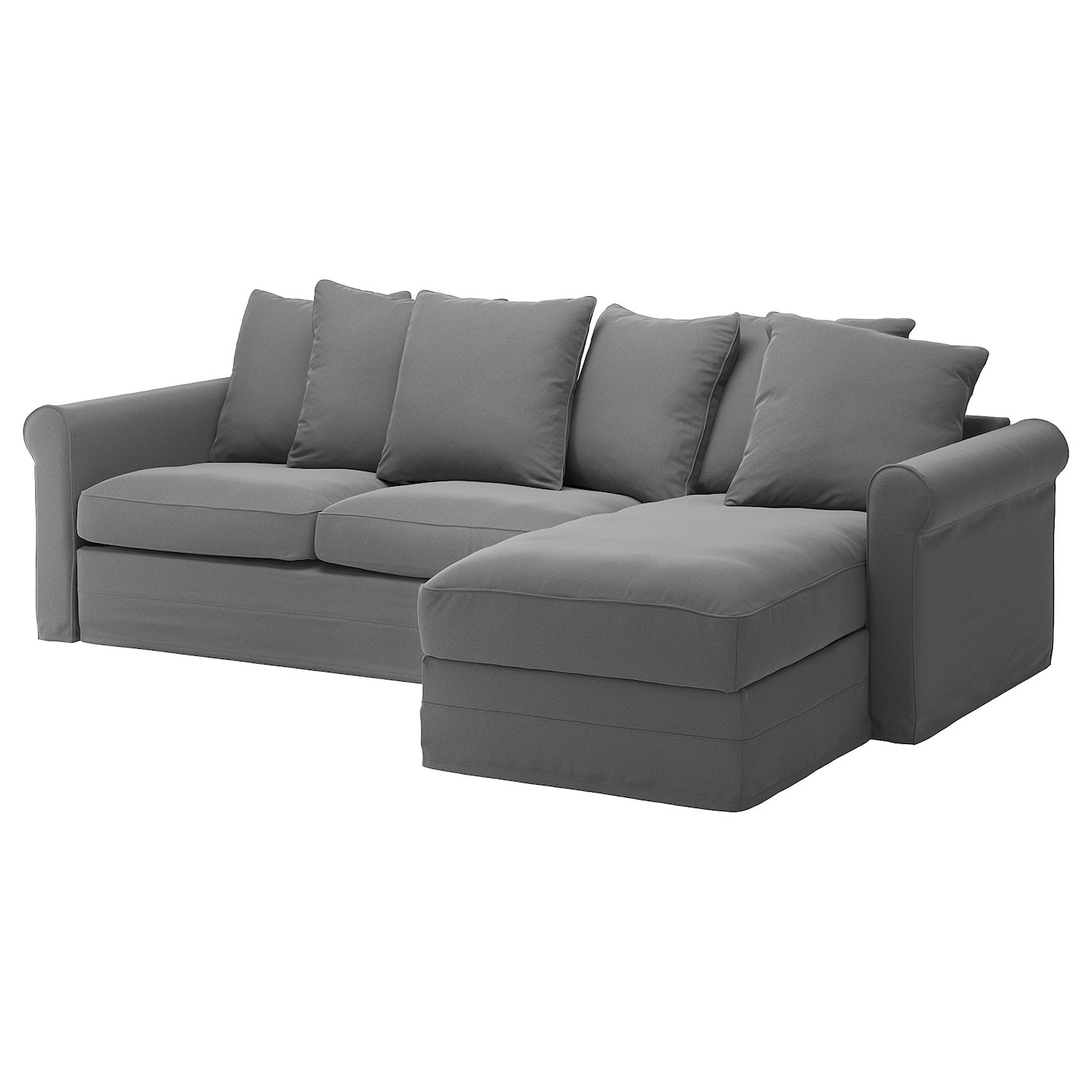 GRÖNLID Cover 3-seat sofa-bed w chaise lng