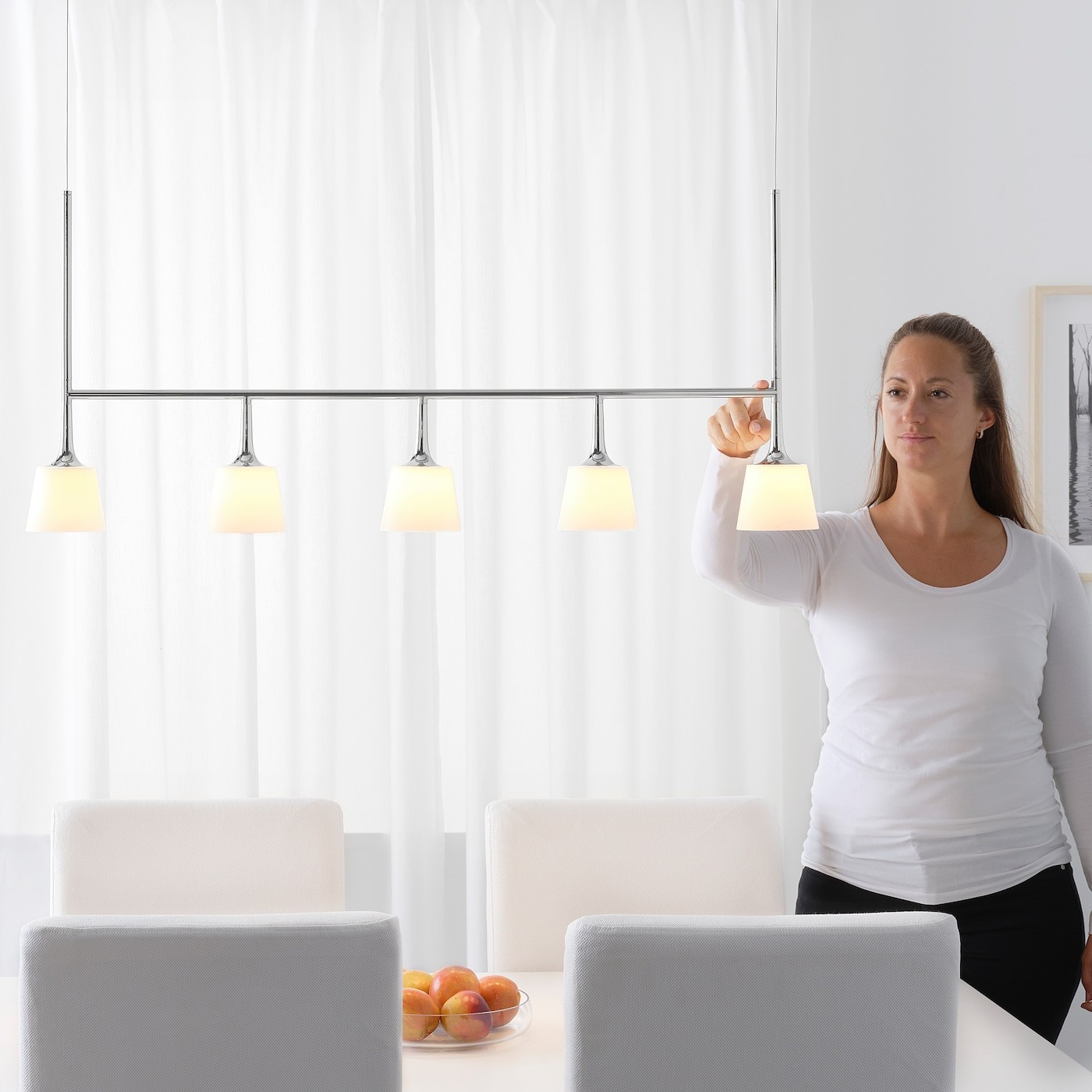 TYBBLE LED pendant lamp with 5 lamps