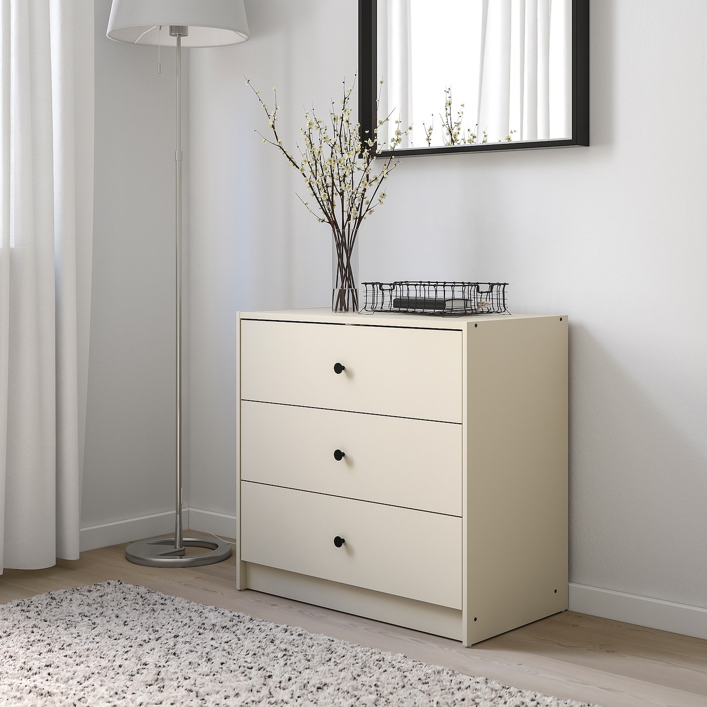 GURSKEN Chest of 3 drawers