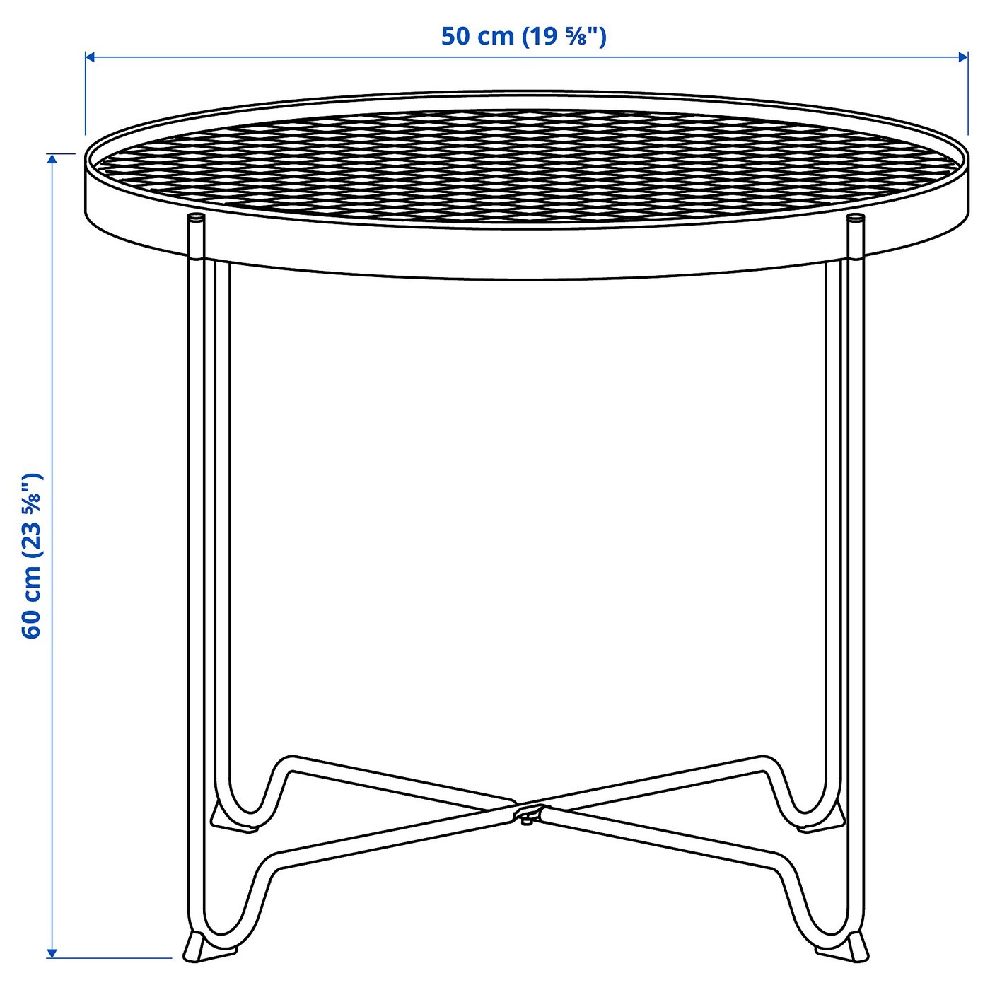 KROKHOLMEN Side table, outdoor