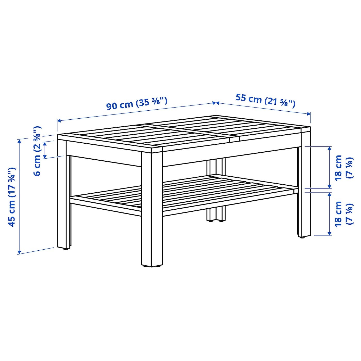 ÄPPLARÖ Coffee table, outdoor