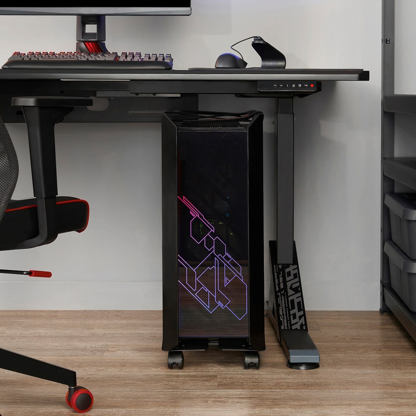 UPPSPEL Cpu stand with castors