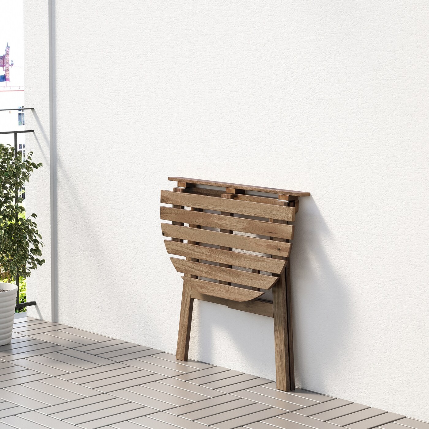 ASKHOLMEN Table for wall, outdoor