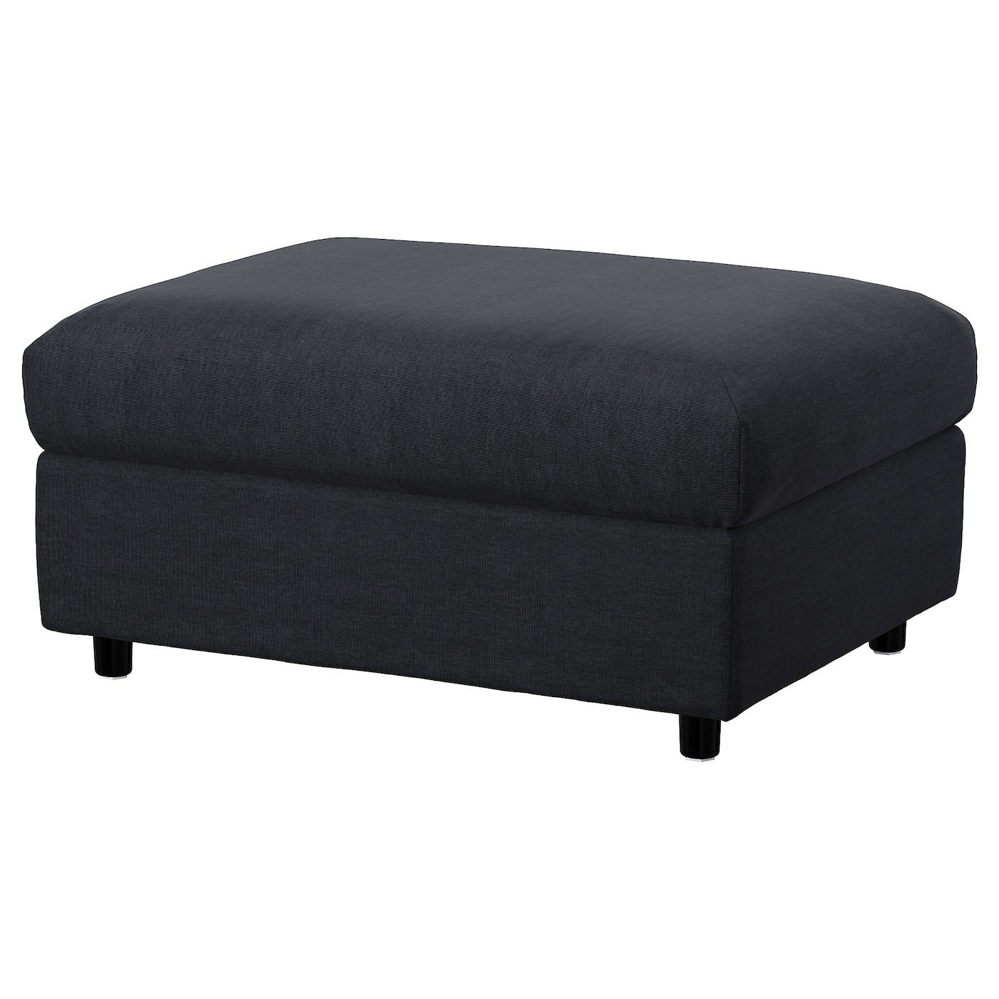 VIMLE Cover for footstool with storage