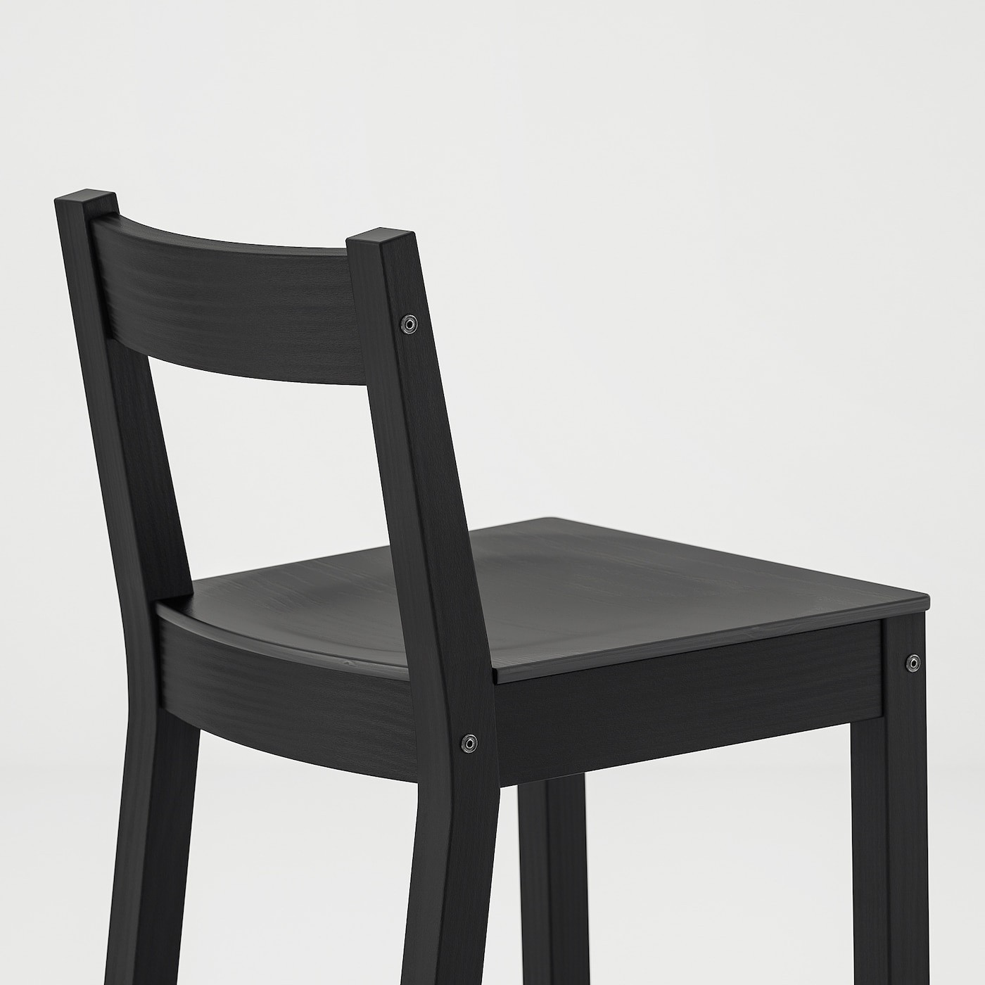 NORDVIKEN Bar stool with backrest