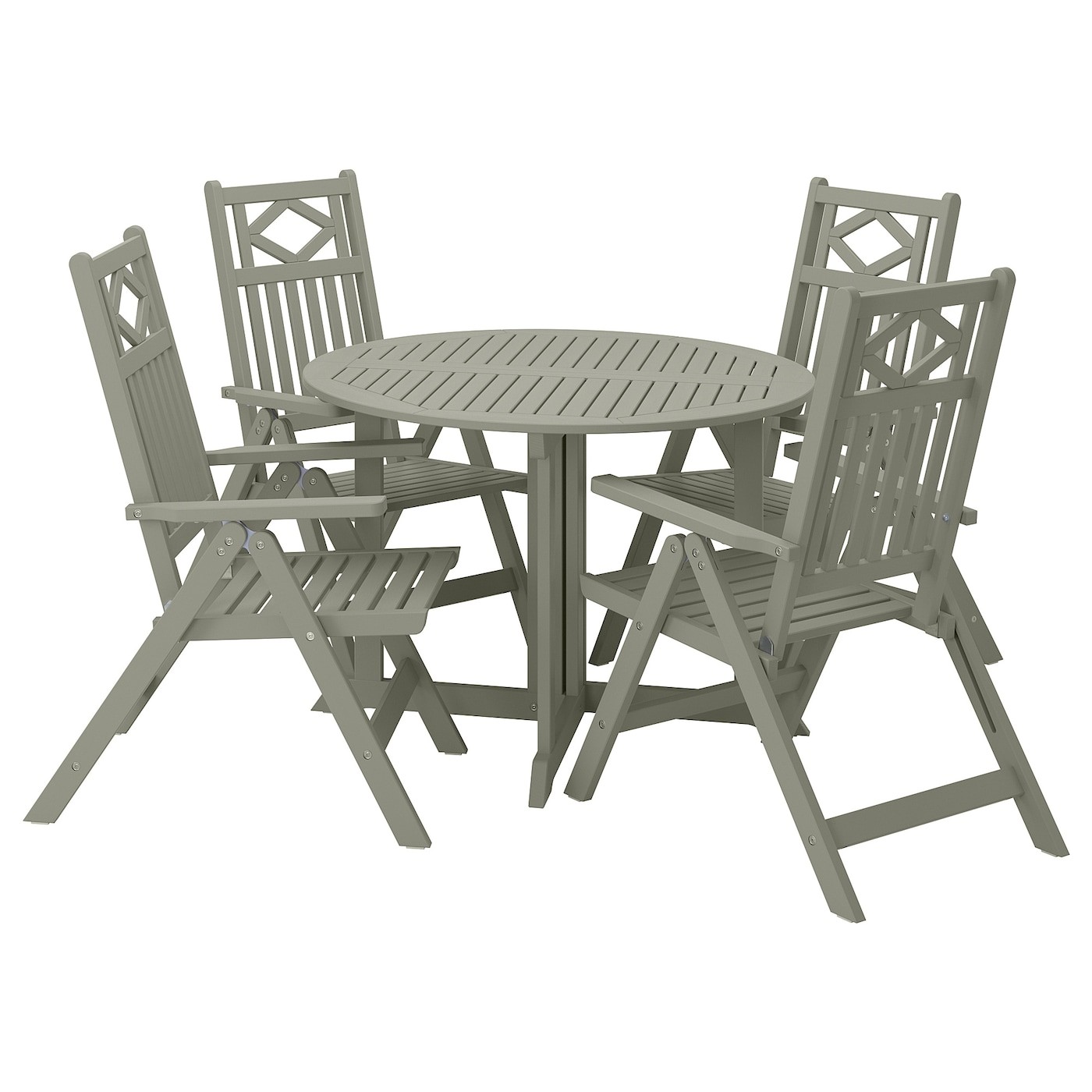 BONDHOLMEN Table+4 reclining chairs, outdoor