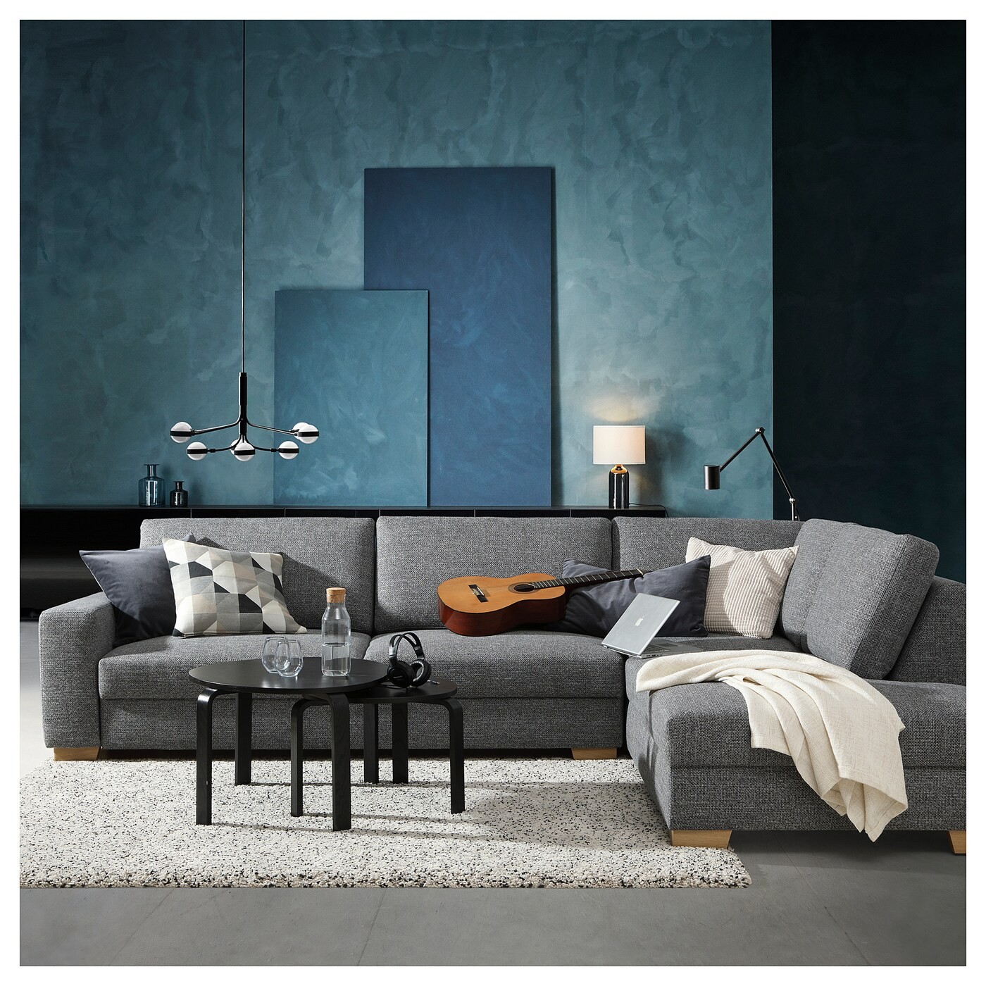 SÖRVALLEN Corner sofa, 4-seat