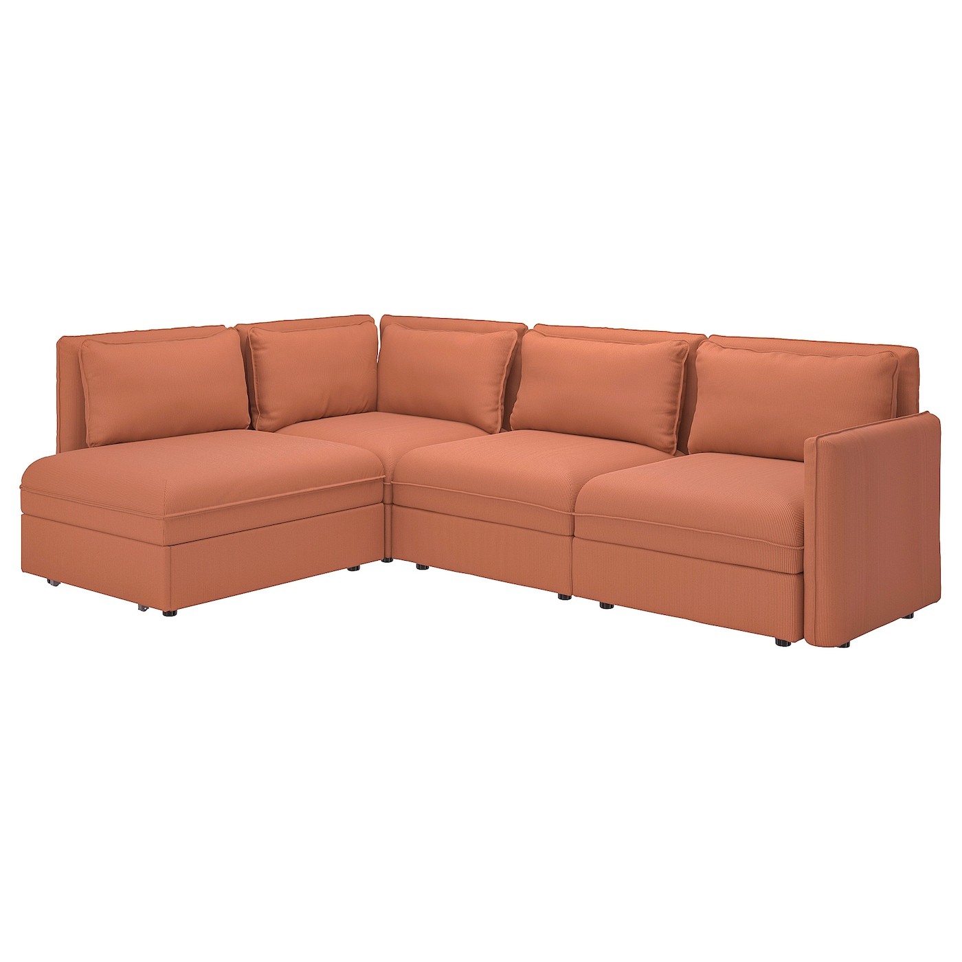 VALLENTUNA Modular corner sofa 3-seat+sofa-bed