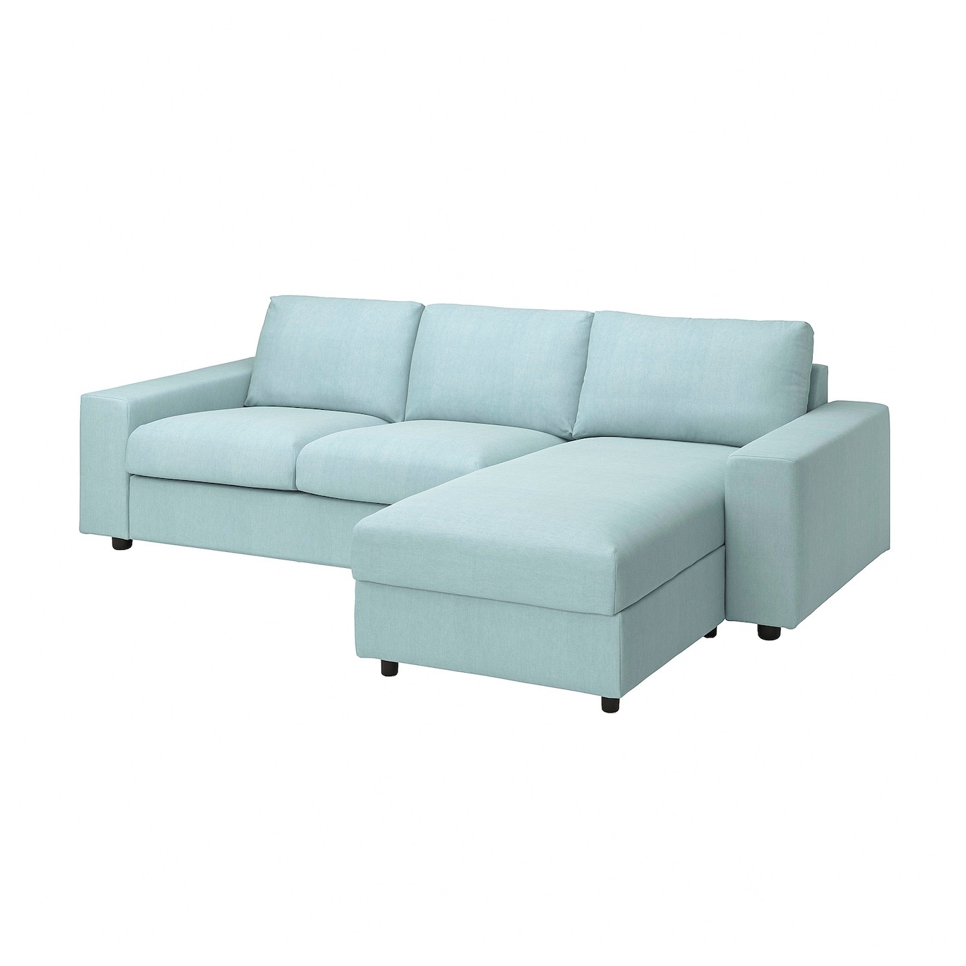 VIMLE Cover 3-seat sofa w chaise longue