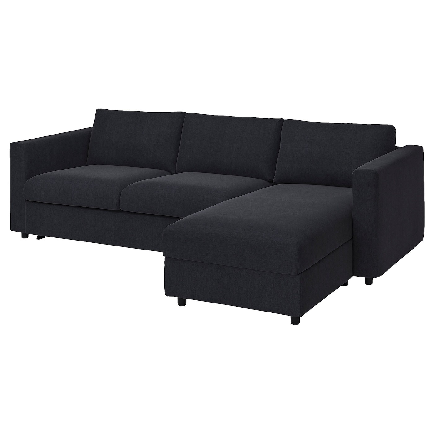 VIMLE Cover 3-seat sofa-bed w chaise lng