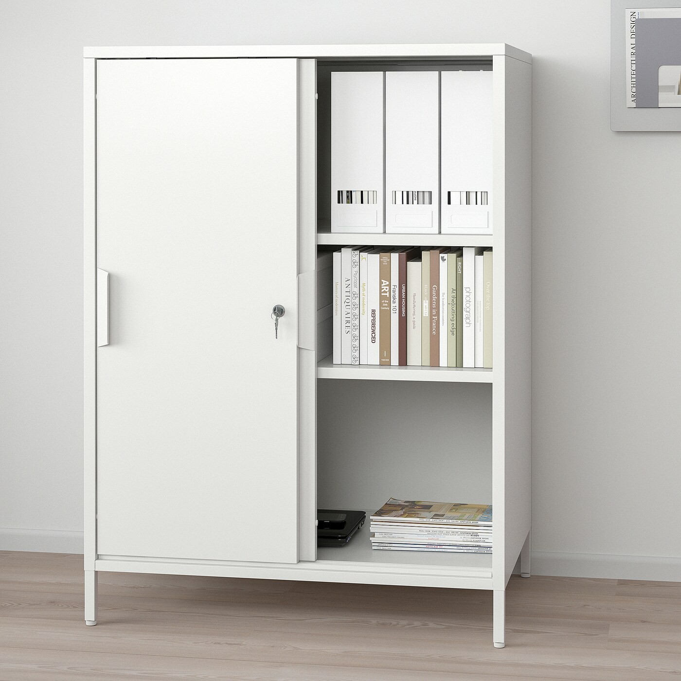 TROTTEN Cabinet with sliding doors