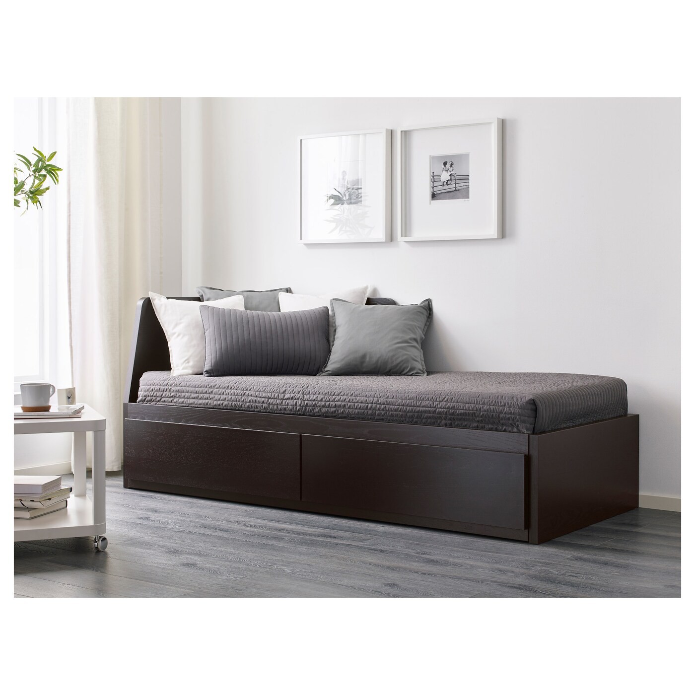 FLEKKE Day-bed w 2 drawers/2 mattresses