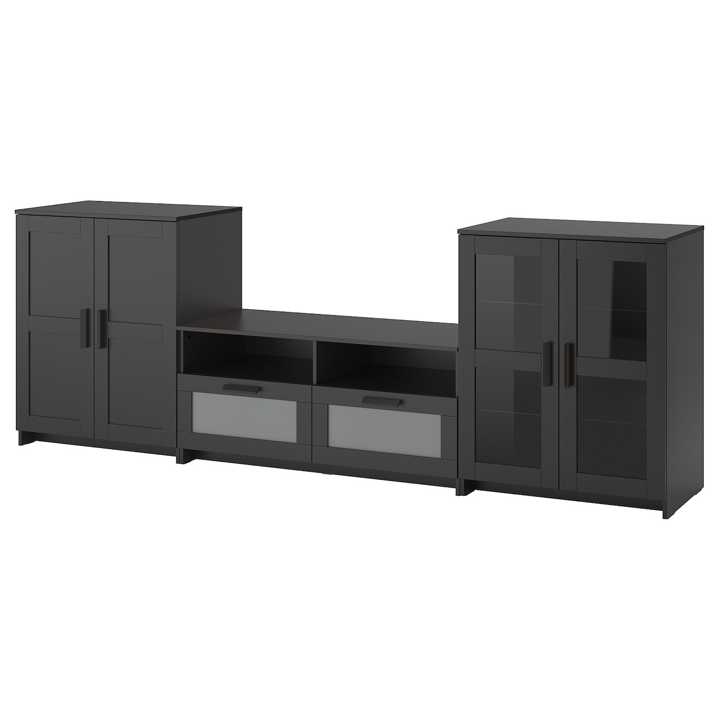 BRIMNES TV storage combination/glass doors