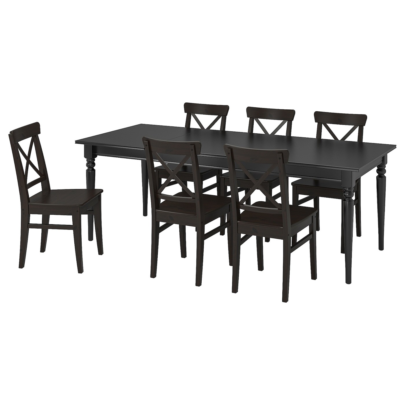 INGATORP / INGOLF Table and 6 chairs