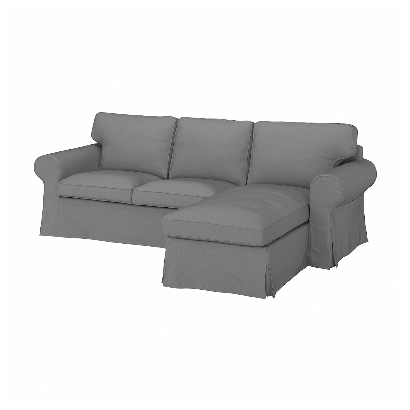 EKTORP 3-seat sofa with chaise longue