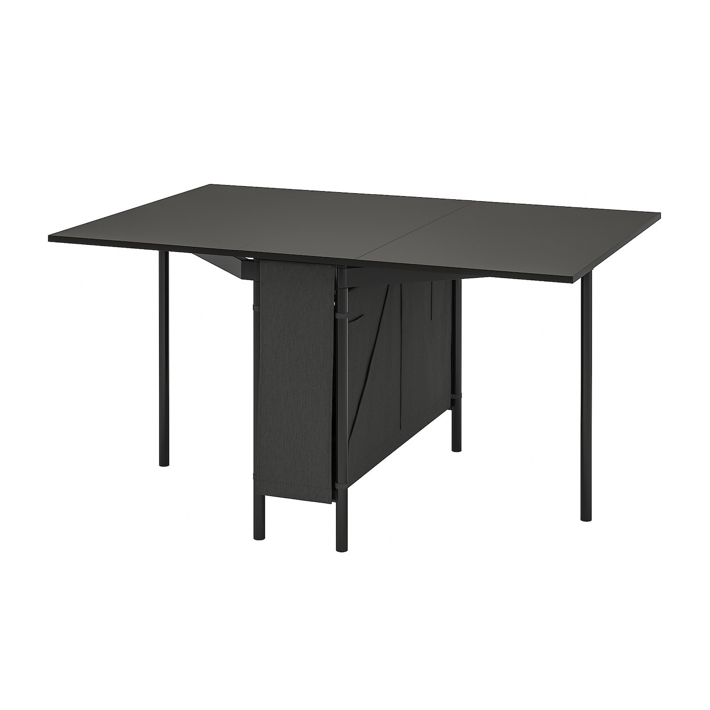 KALLHÄLL Gateleg table with storage