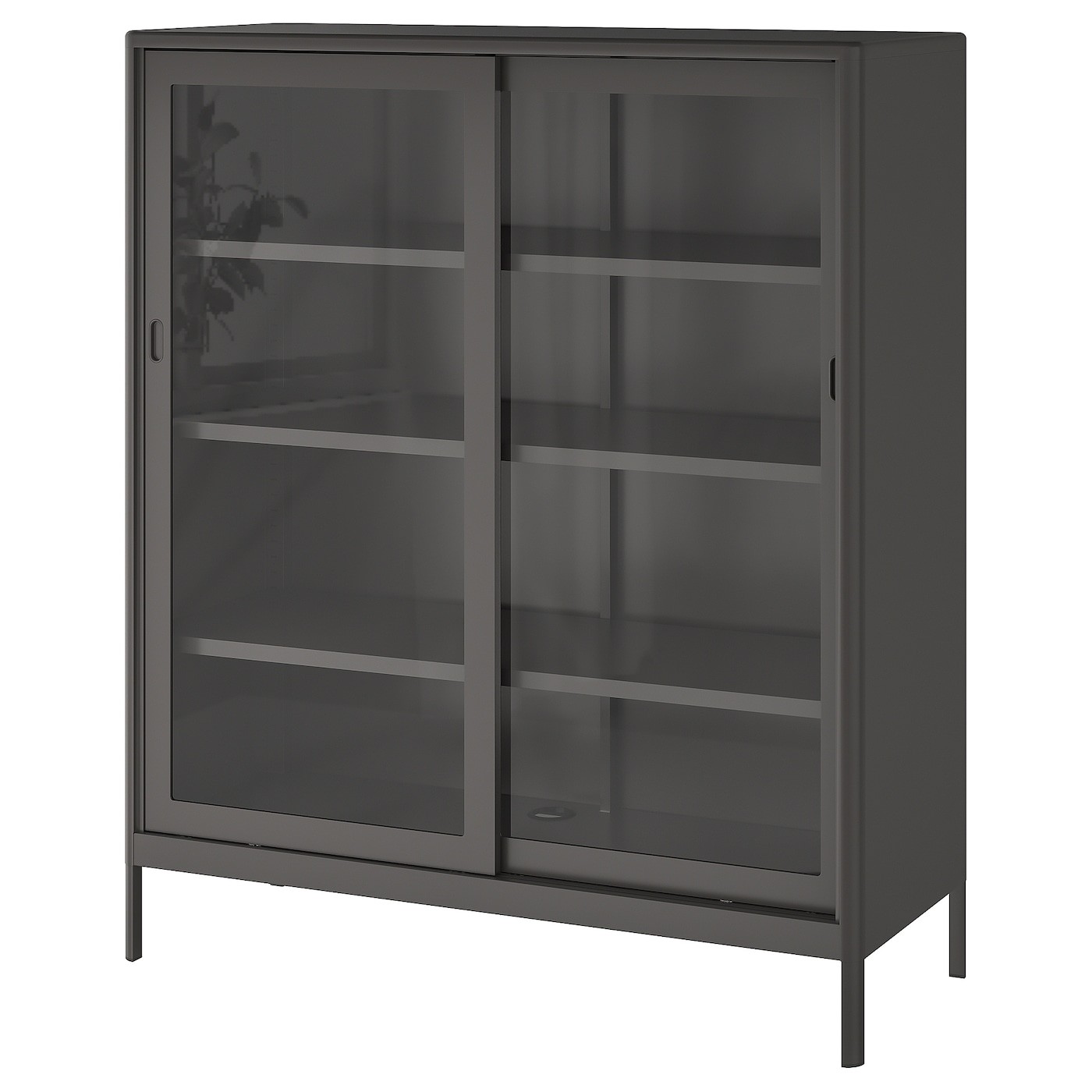 IDÅSEN Cabinet with sliding glass doors