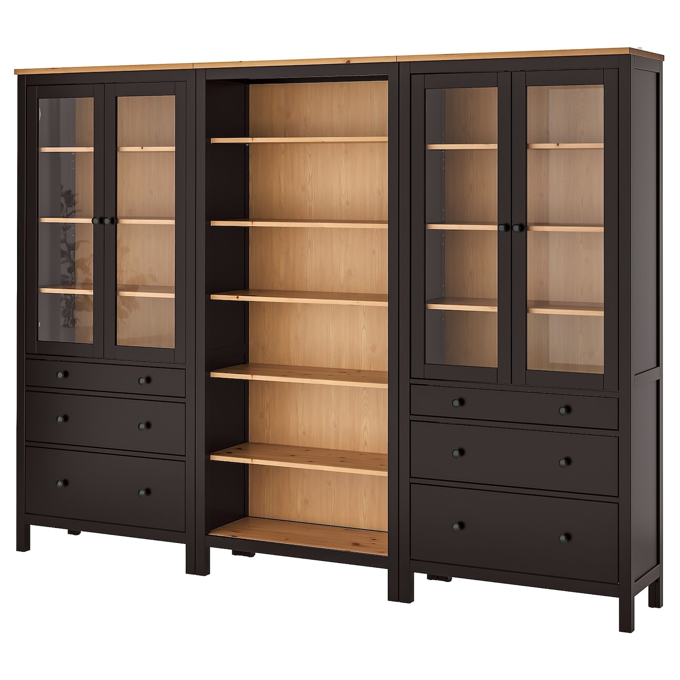 HEMNES Storage combination w doors/drawers