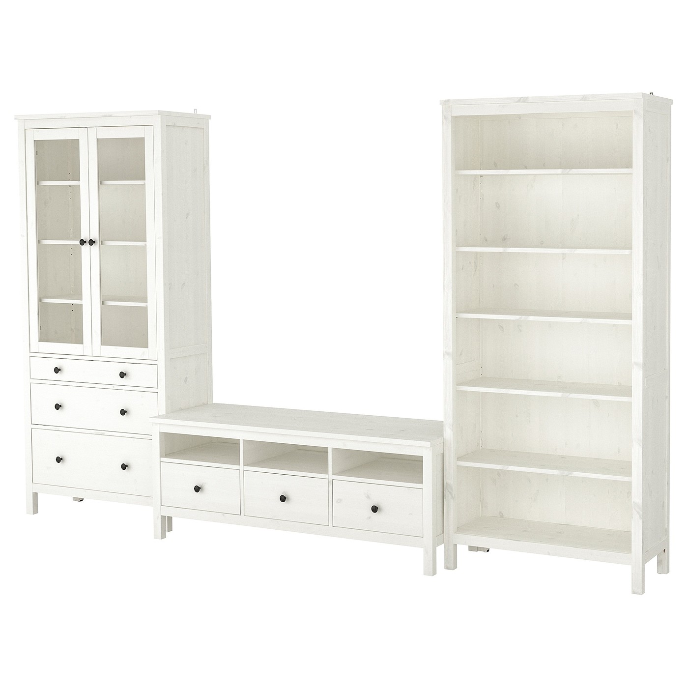 HEMNES مجموعة تخزين تليفزيون