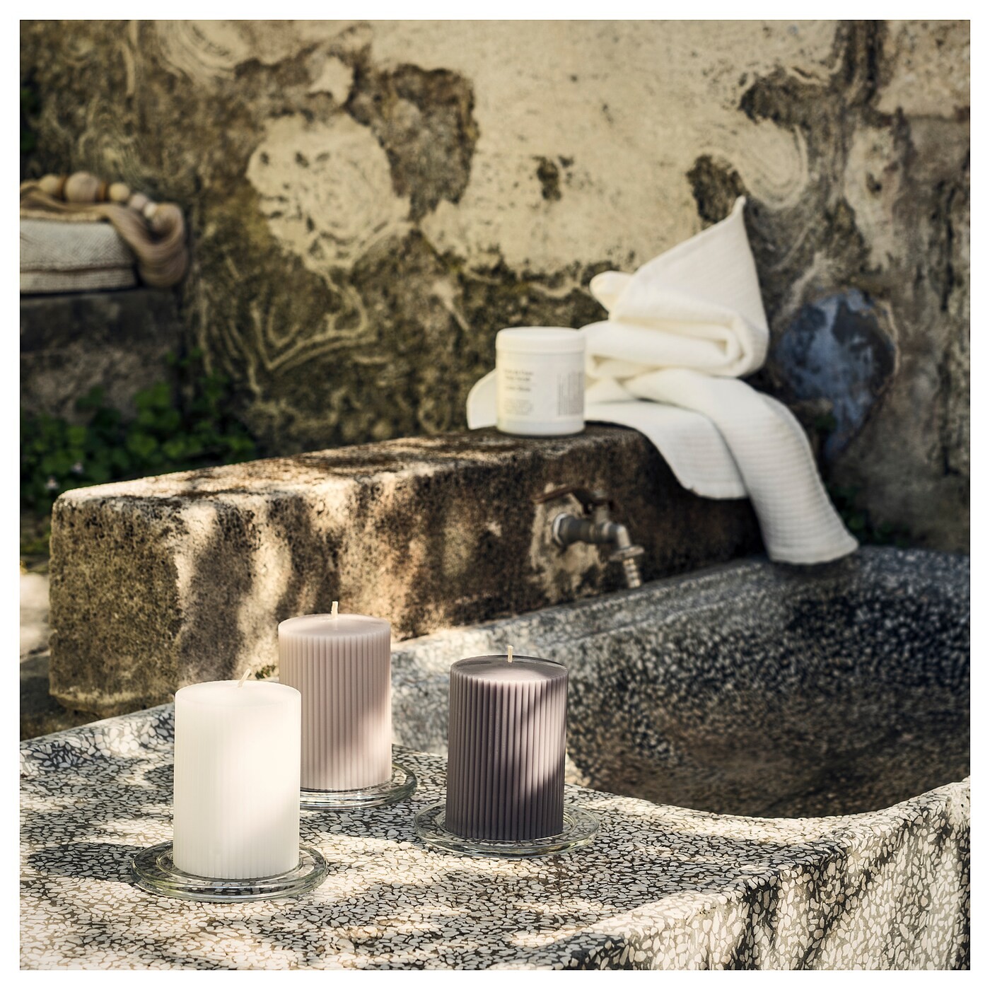 BLOMDOFT Scented block candle