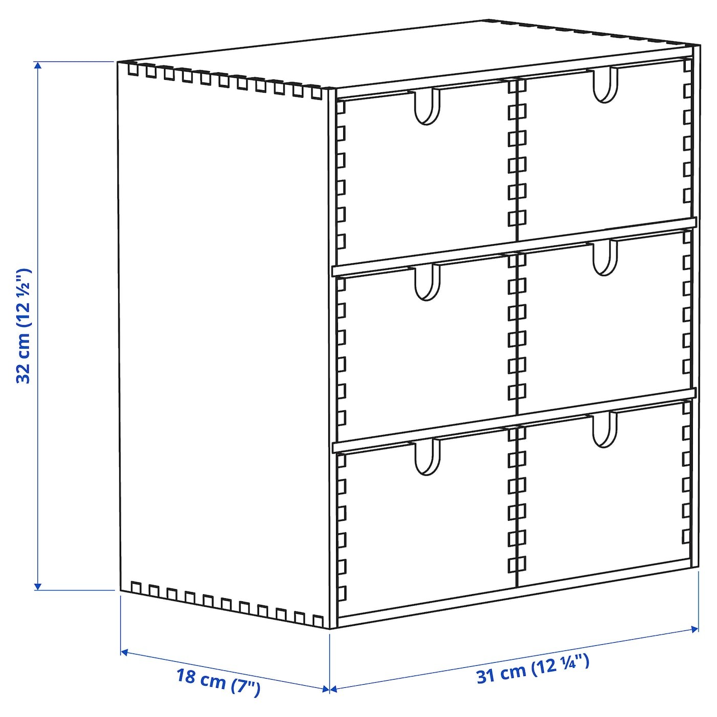 MOPPE Mini chest of drawers