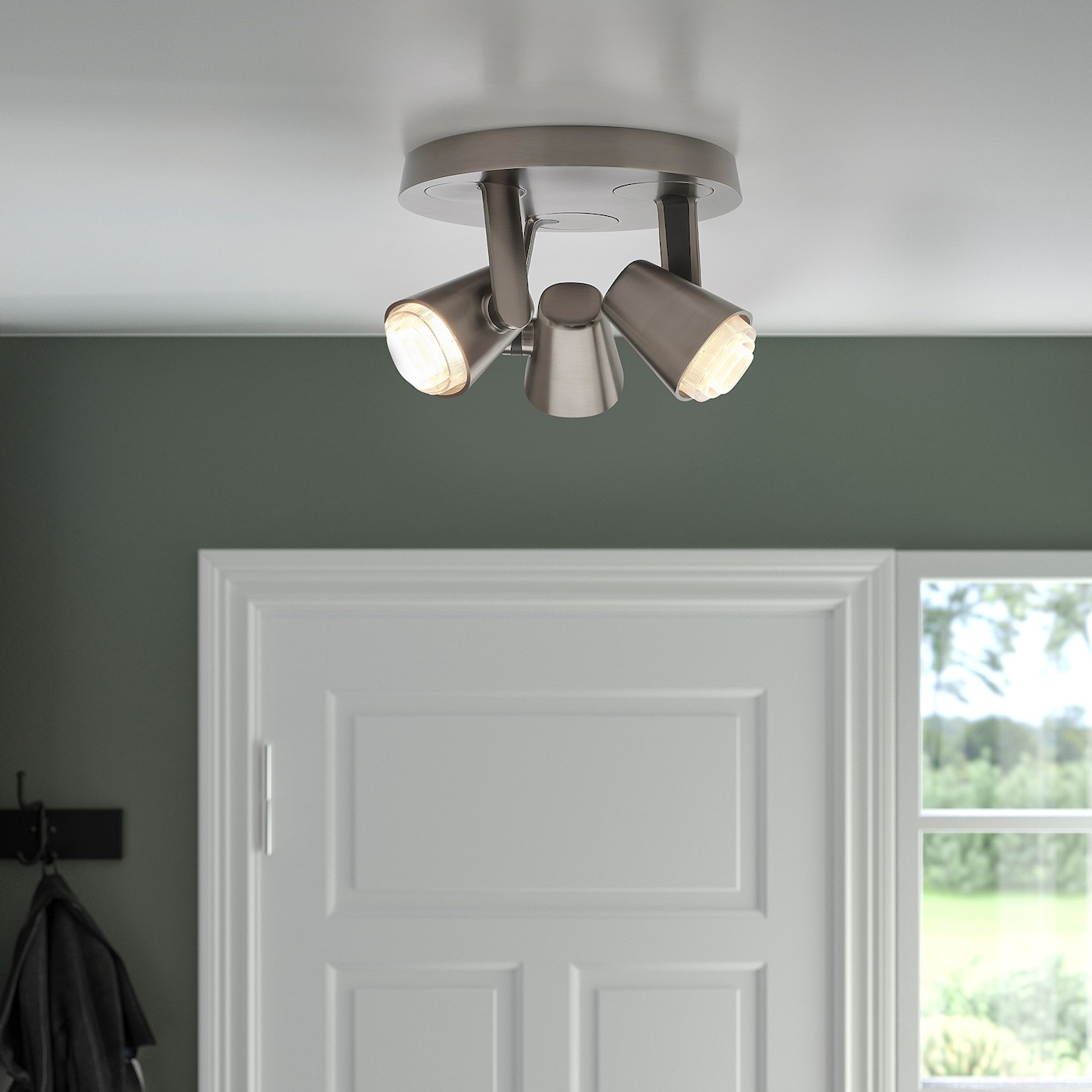 MONAZIT Ceiling spotlight with 3 spots