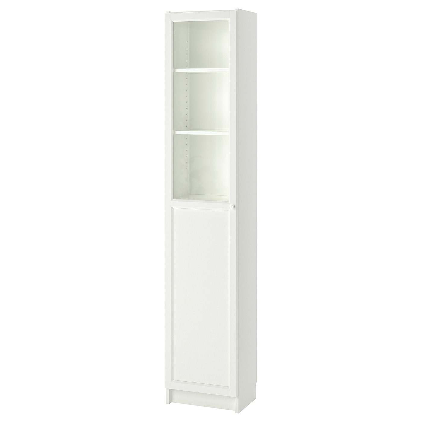 BILLY / OXBERG Bookcase with panel/glass door