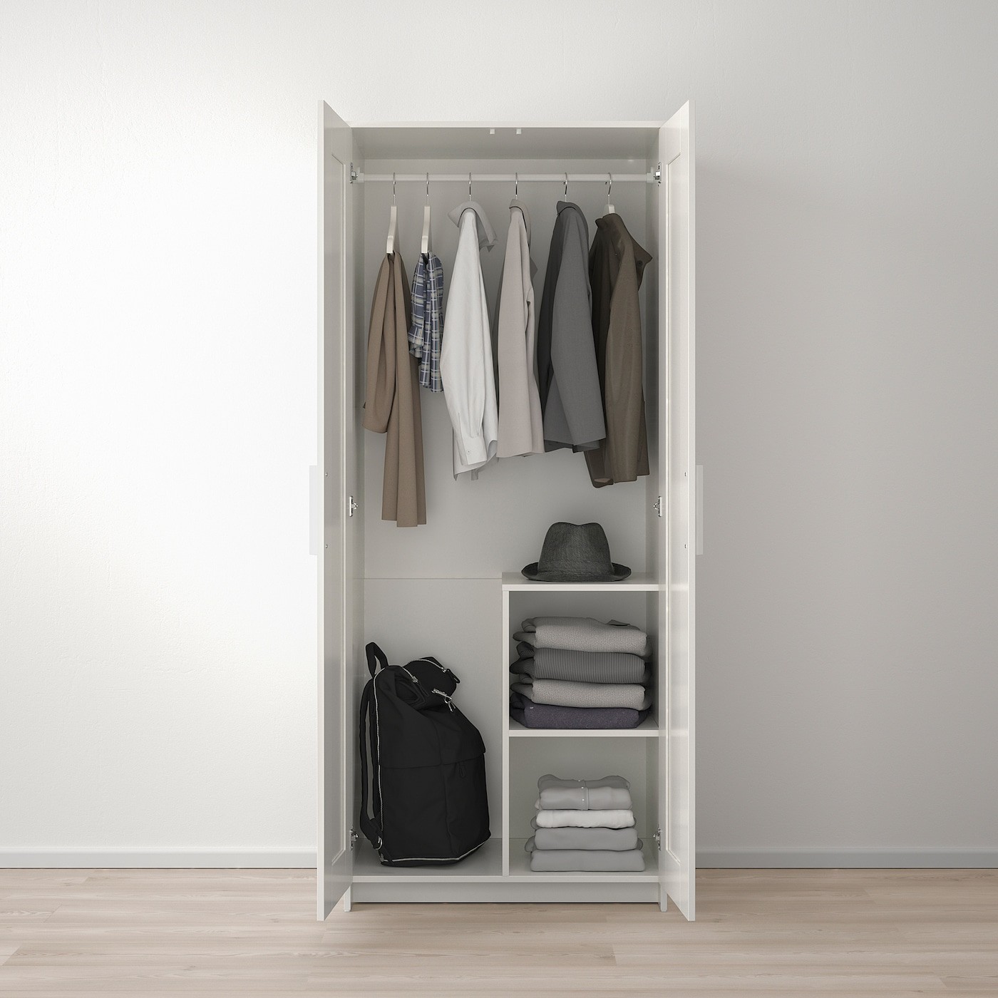 BRIMNES Wardrobe with 2 doors