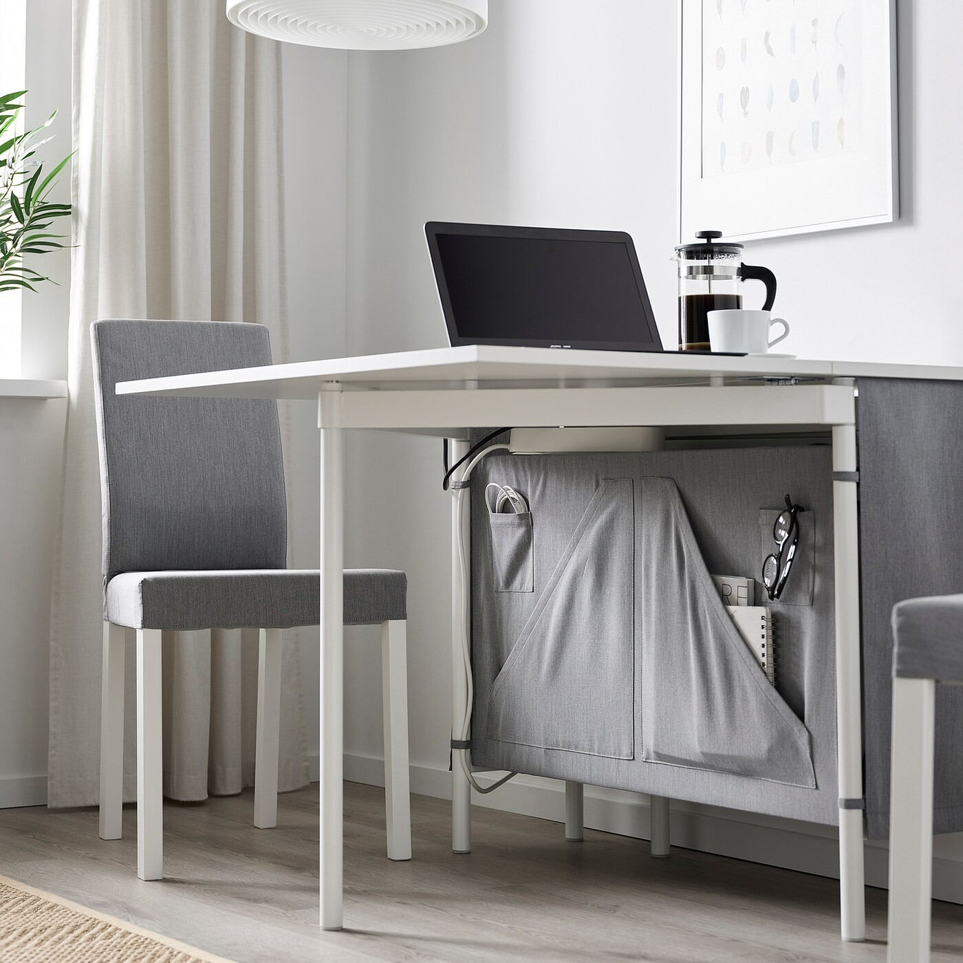 KALLHÄLL Gateleg table with storage