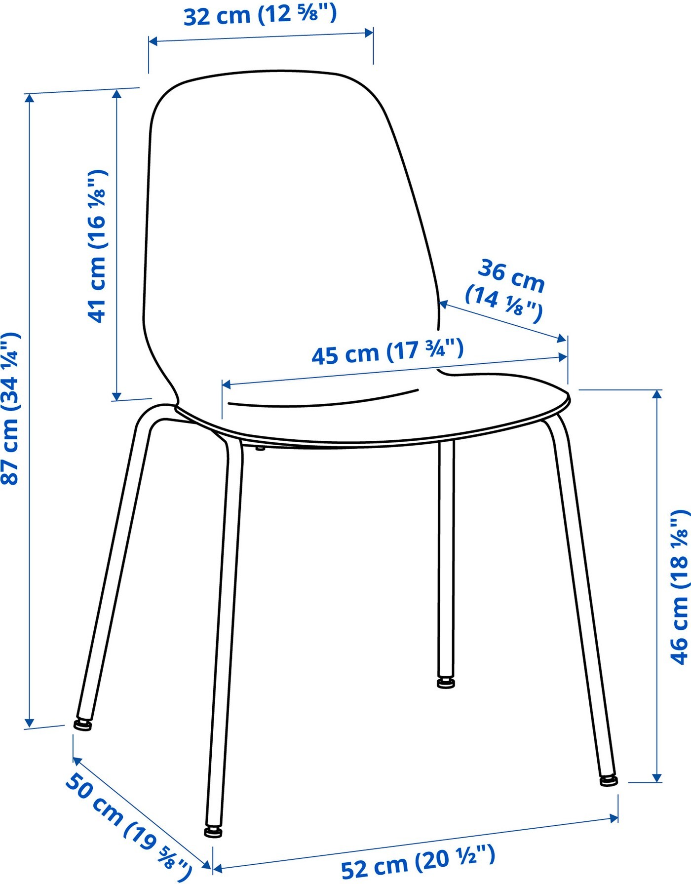 TORSBY / LEIFARNE Table and 4 chairs