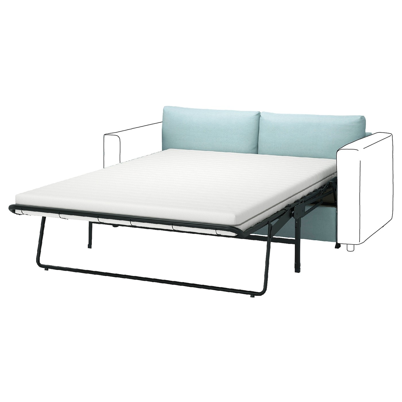 VIMLE Cover for 2-seat sofa-bed section