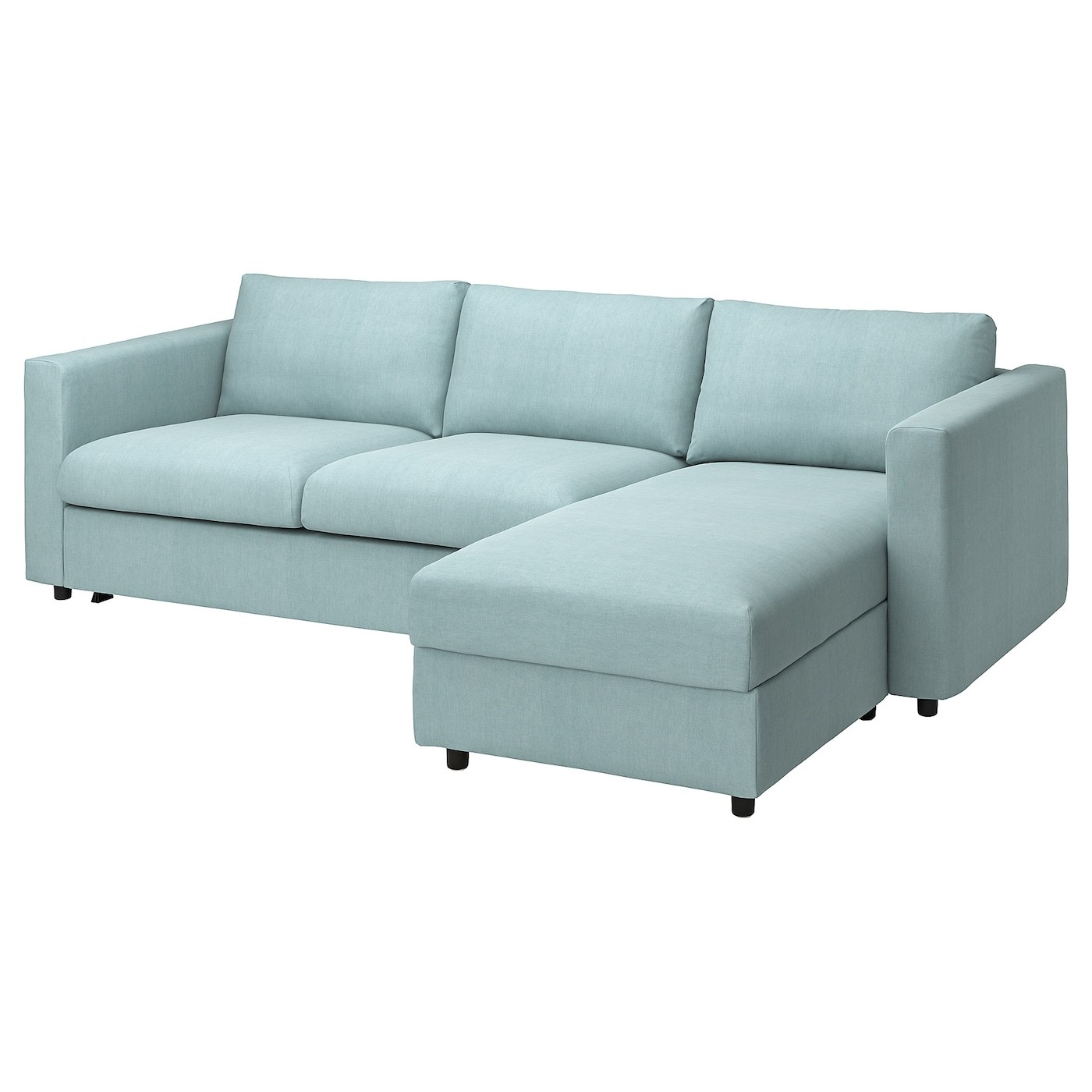 VIMLE Cover 3-seat sofa-bed w chaise lng