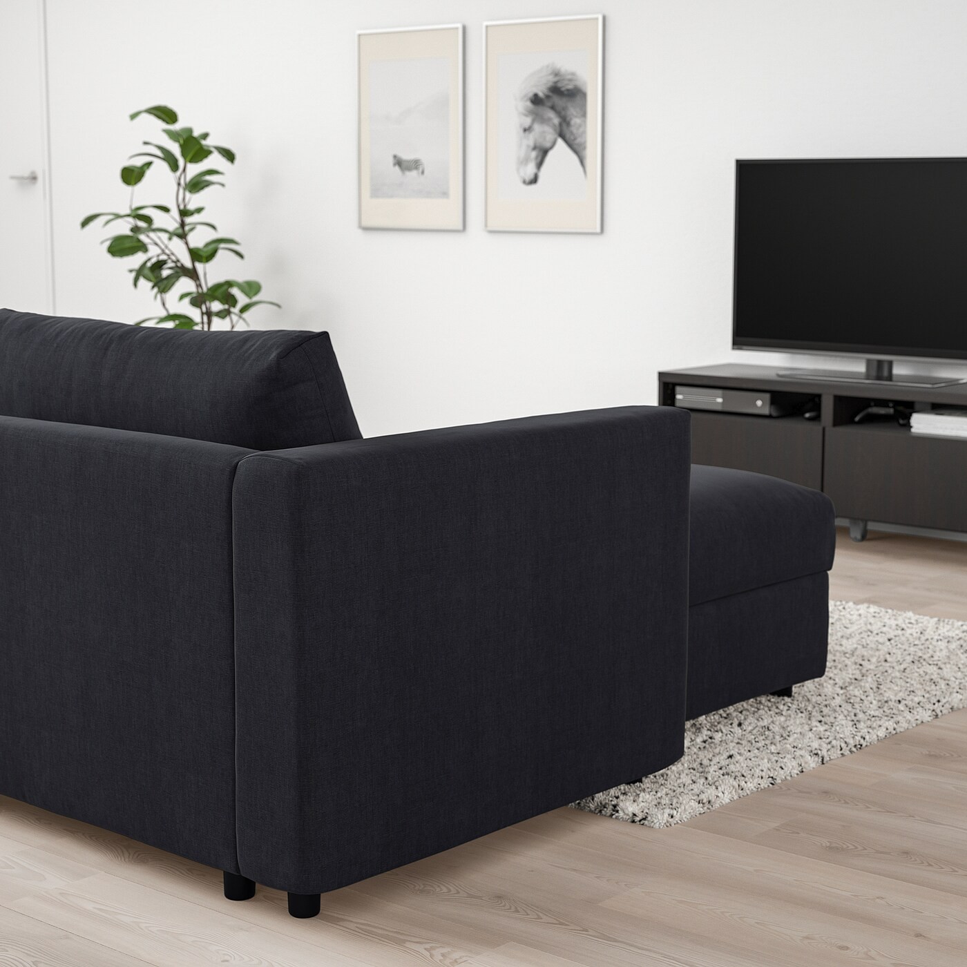 VIMLE Crnr sofa-bed, 5-seat w chaise lng