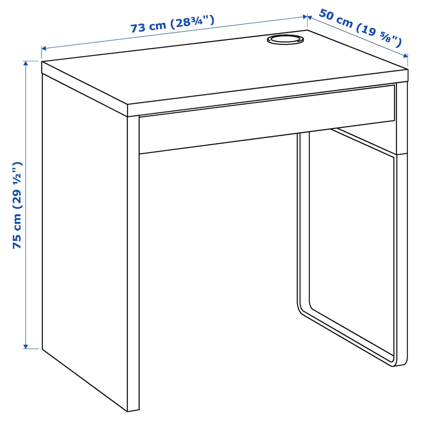 MICKE/ÖRFJÄLL / KALLAX Desk and storage combination