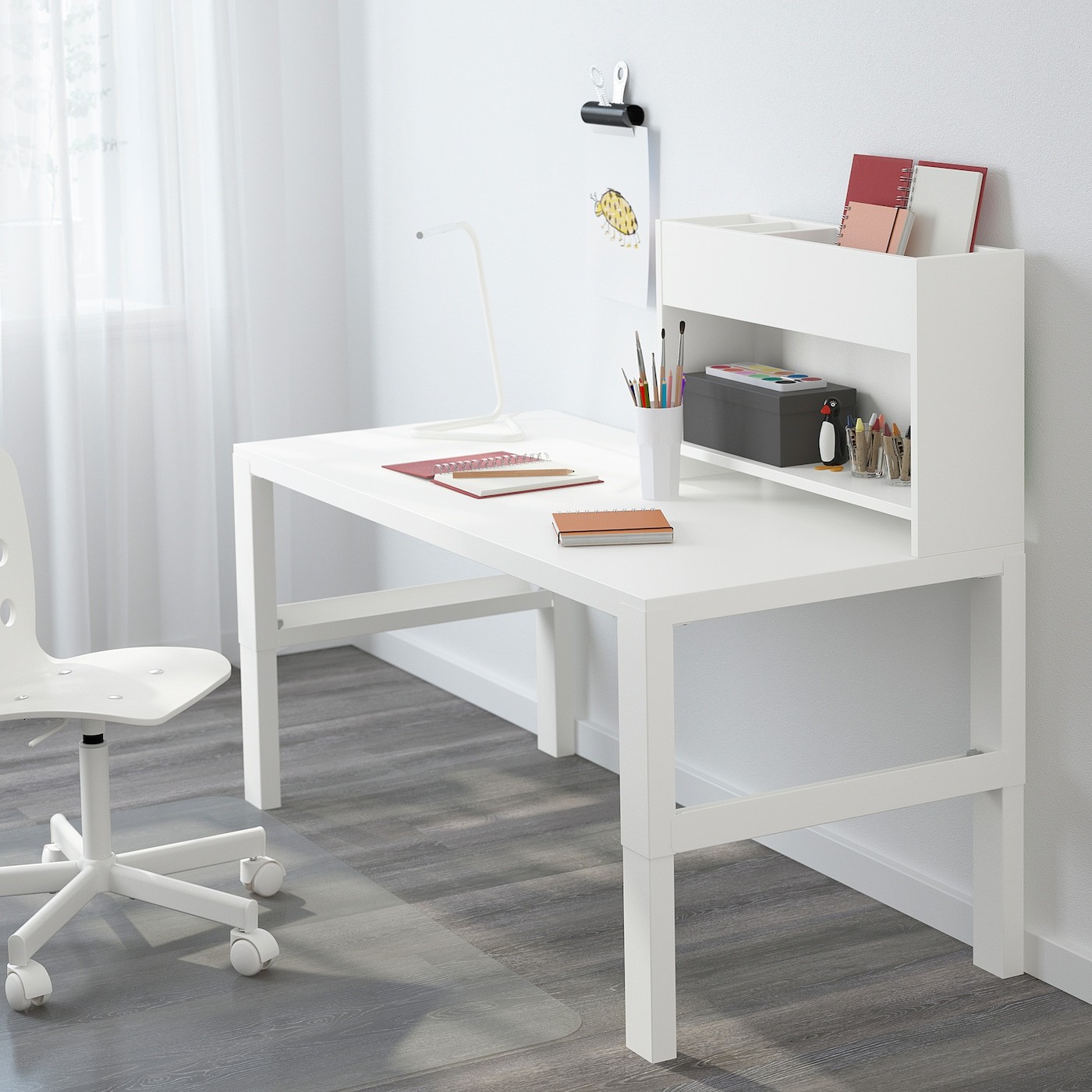 PÅHL Desk with add-on unit