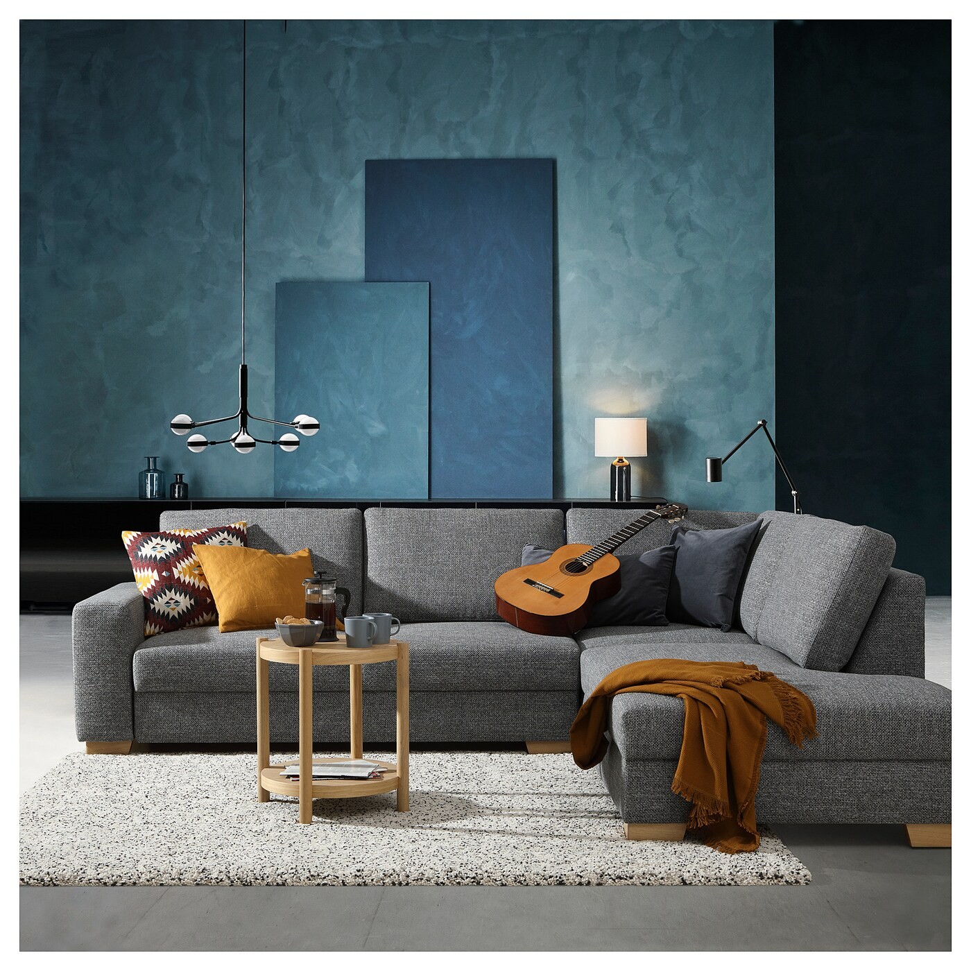 SÖRVALLEN Corner sofa, 3-seat