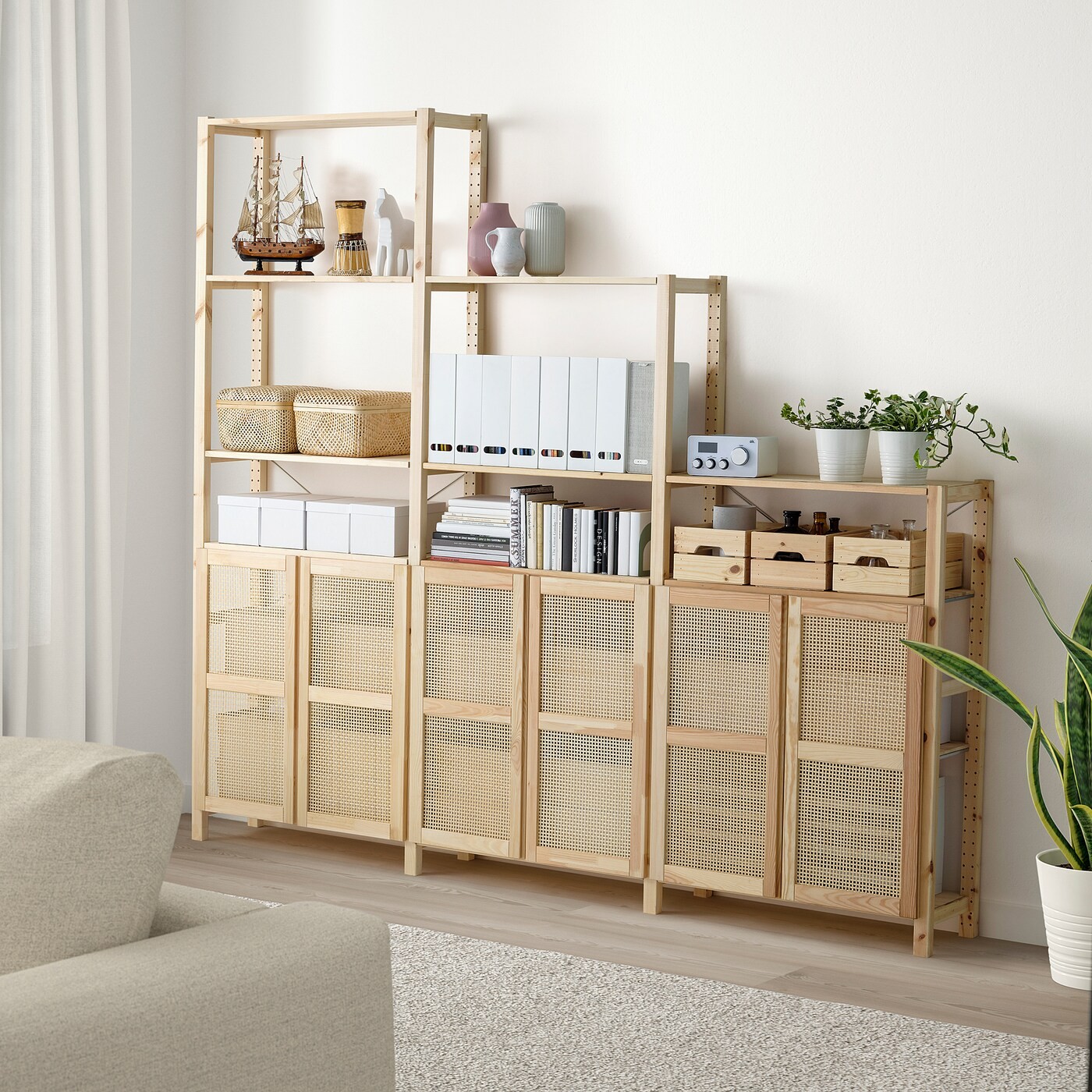 IVAR Shelving unit with doors