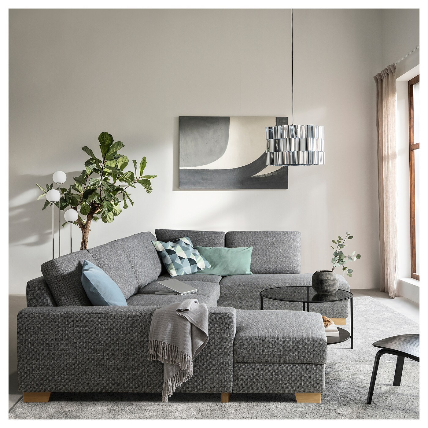 SÖRVALLEN Corner sofa, 5-seat