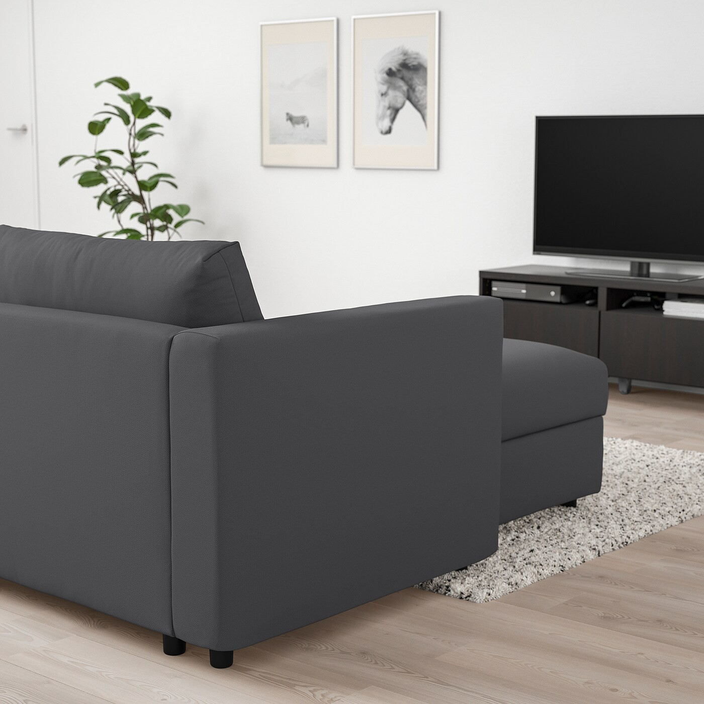 VIMLE Crnr sofa-bed, 5-seat w chaise lng