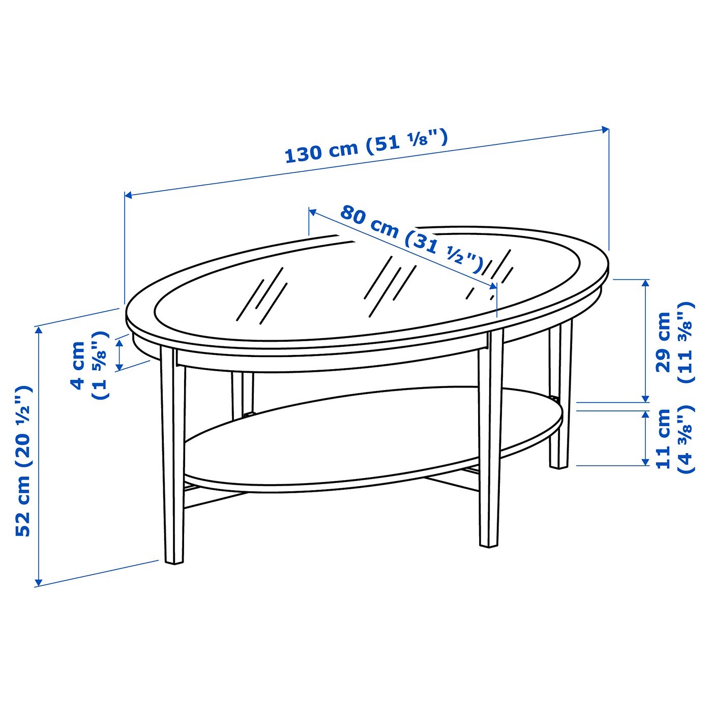 MALMSTA Coffee table