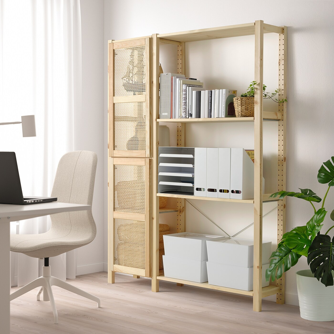 IVAR Shelving unit with doors