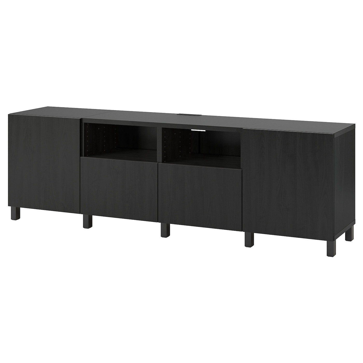 BESTÅ TV bench with doors and drawers