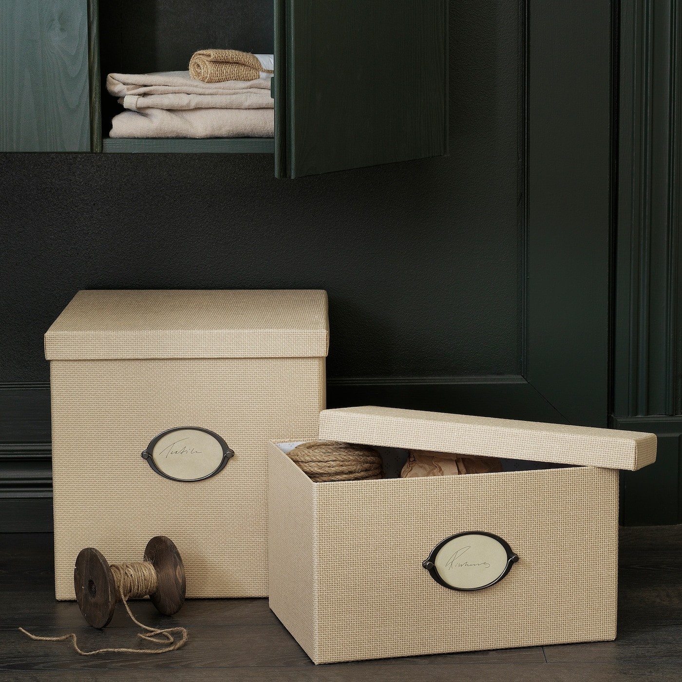 KVARNVIK Storage box with lid