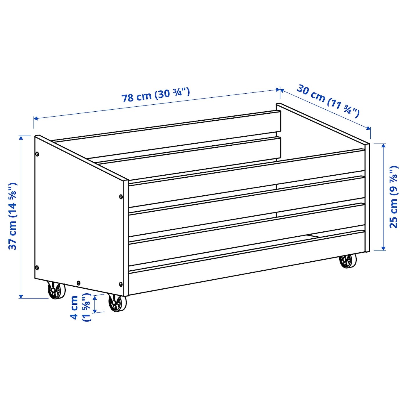 IVAR Storage box on wheels