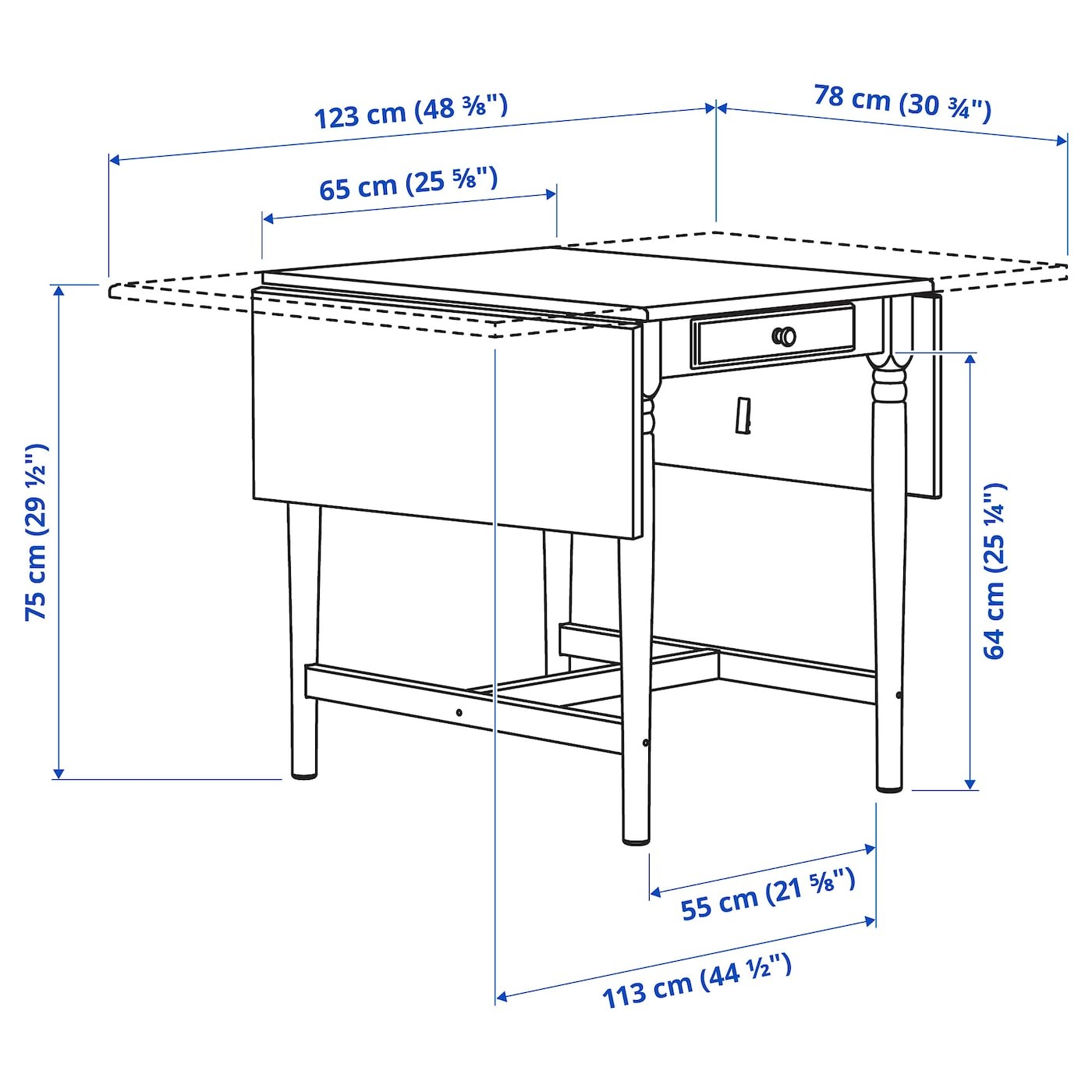 INGATORP / STEFAN Table and 2 chairs