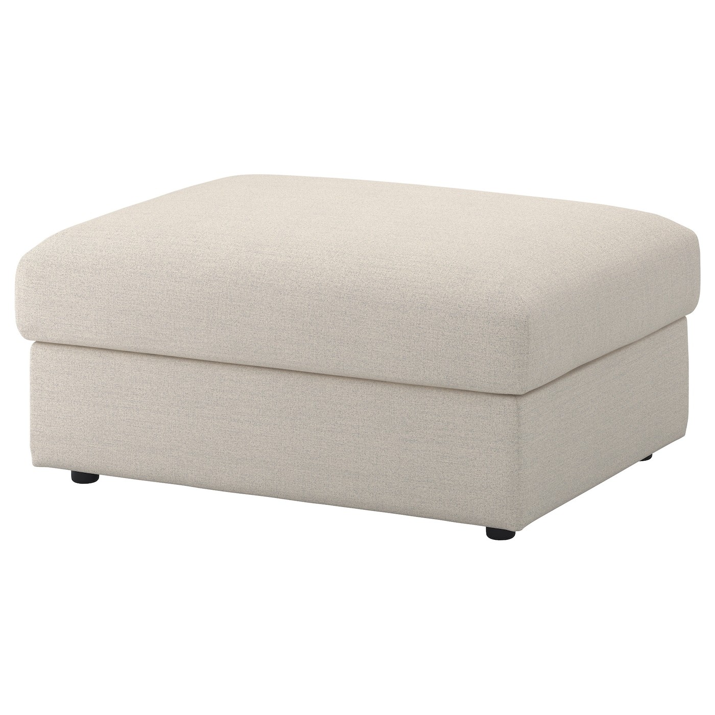 VIMLE Cover for footstool with storage