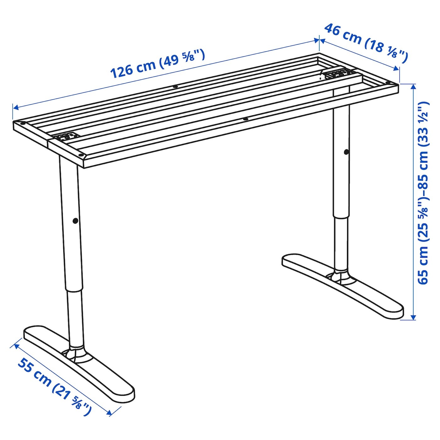 BEKANT Underframe for table top