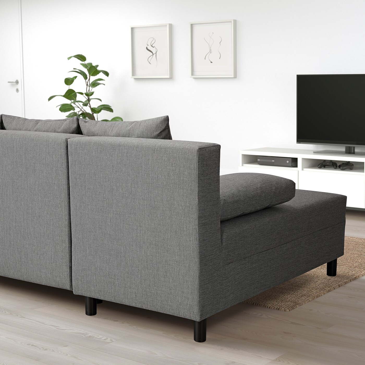 ANGSTA 3-seat sofa-bed