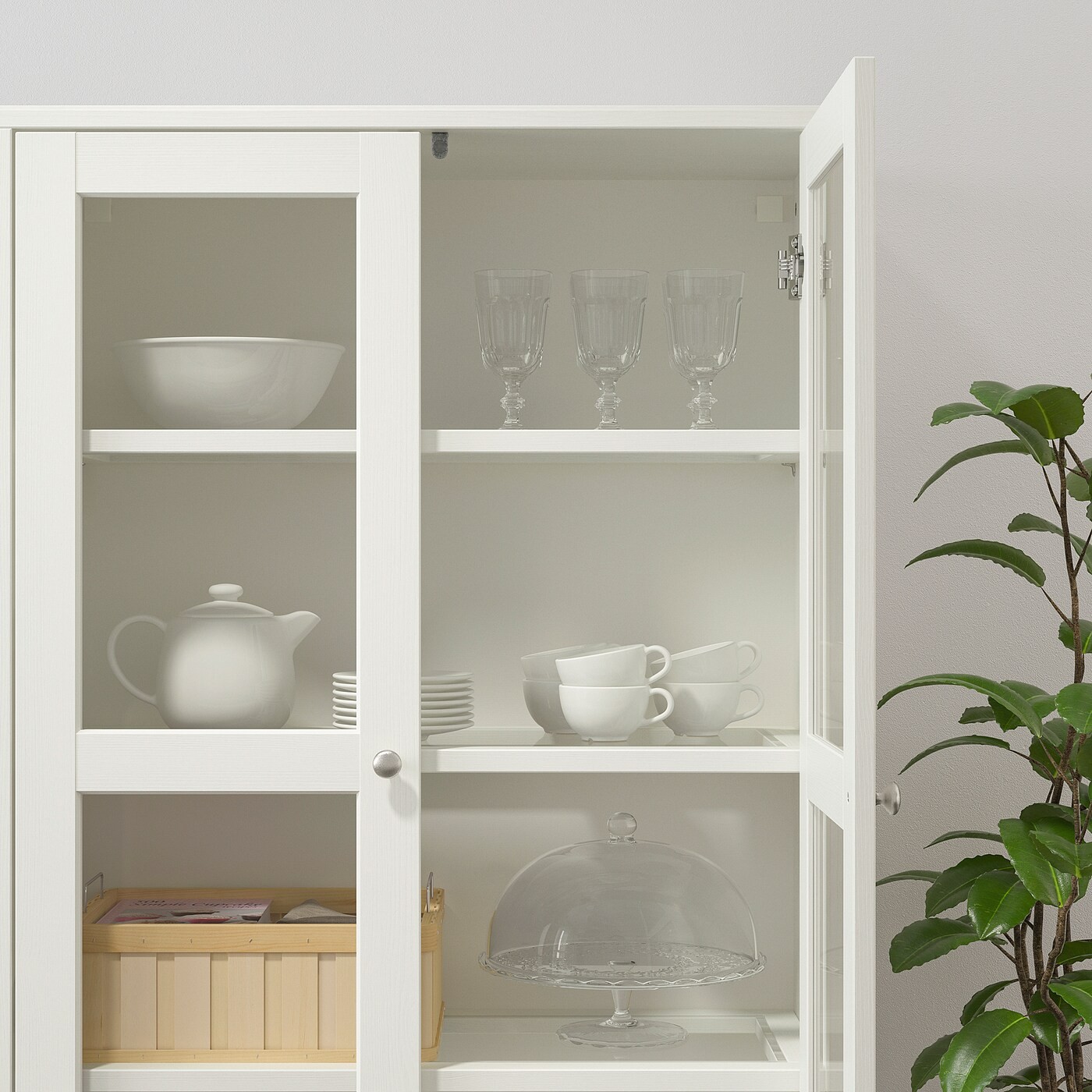 HAVSTA Storage combination w glass-doors