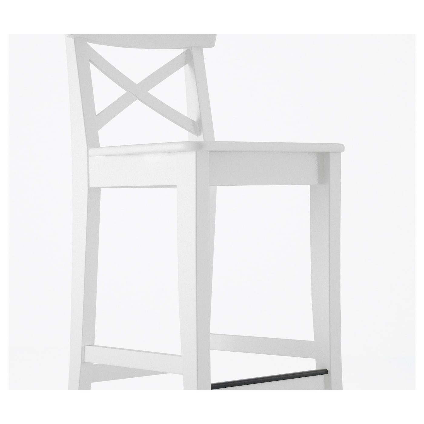 INGOLF Bar stool with backrest